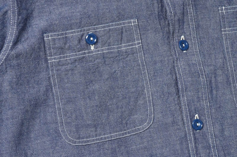 BUZZ RICKSON'S Хꥯ Ⱦµ  "BLUE CHAMBRAY WORK SHIRTS" BR35856
