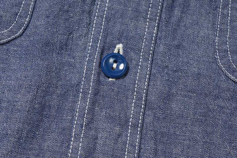 BUZZ RICKSON'S Хꥯ Ⱦµ  "BLUE CHAMBRAY WORK SHIRTS" BR35856