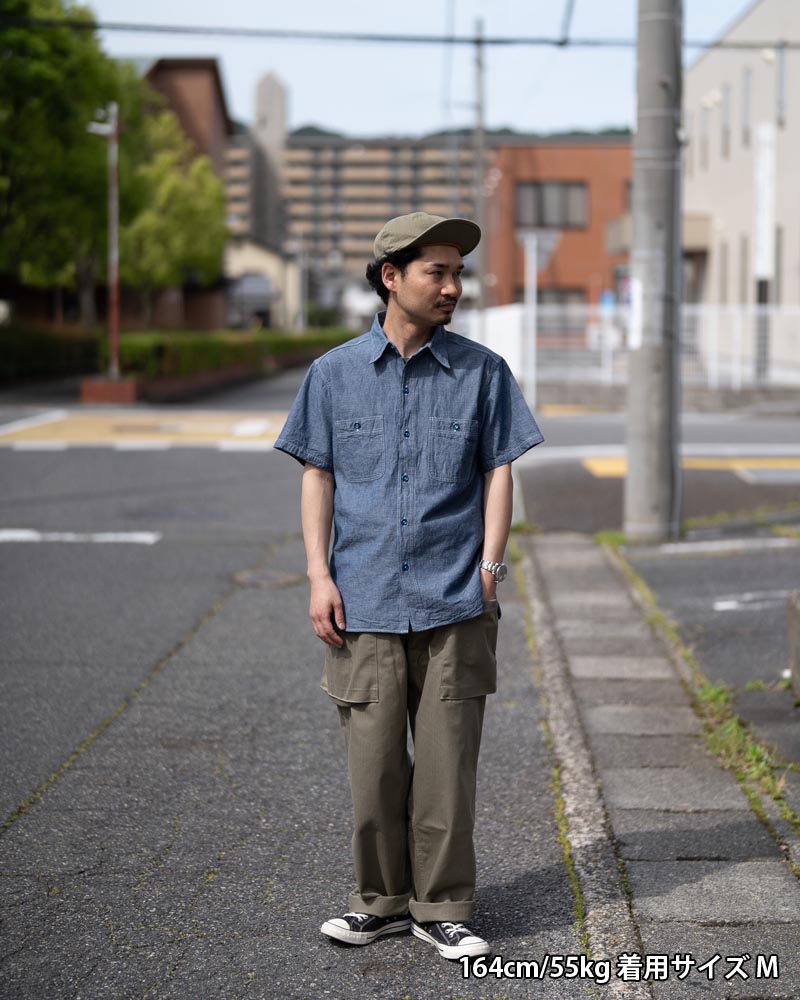 BUZZ RICKSON'S Хꥯ Ⱦµ  "BLUE CHAMBRAY WORK SHIRTS" BR35856