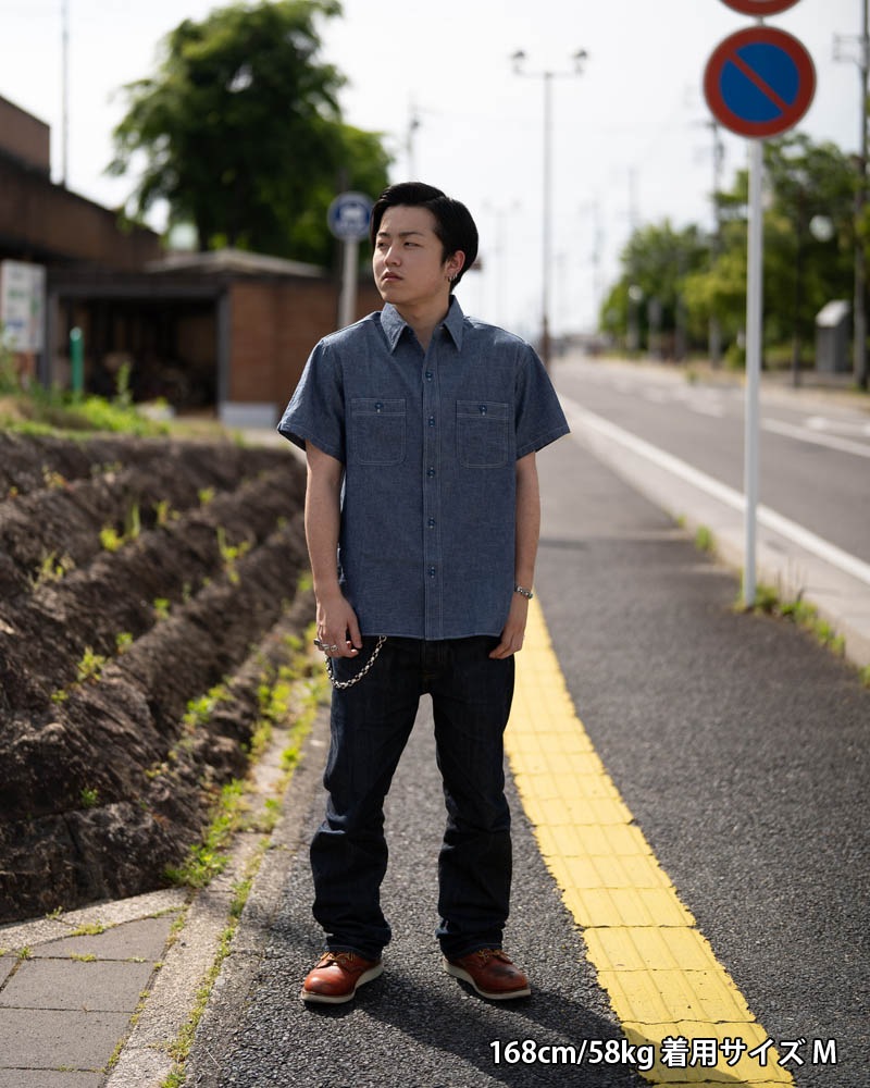 BUZZ RICKSON'S Хꥯ Ⱦµ  "BLUE CHAMBRAY WORK SHIRTS" BR35856