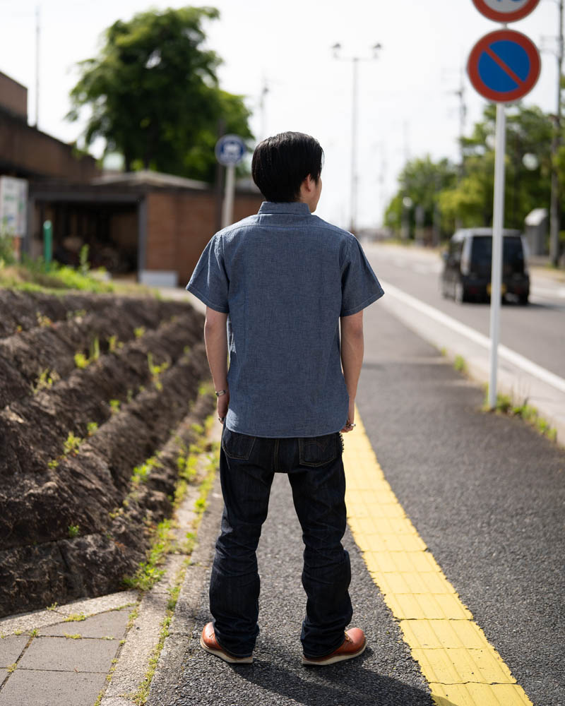 BUZZ RICKSON'S Хꥯ Ⱦµ  "BLUE CHAMBRAY WORK SHIRTS" BR35856