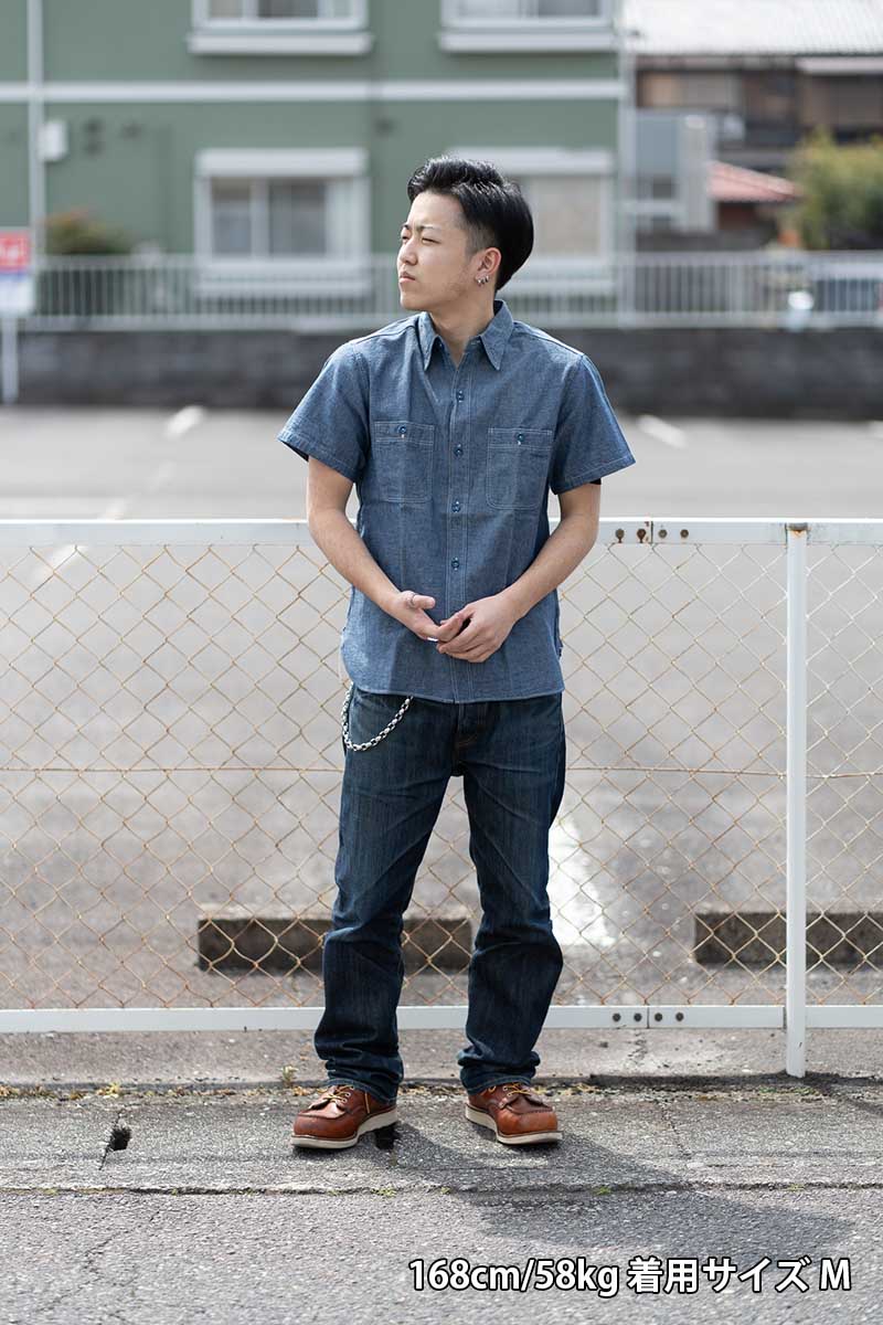 BUZZ RICKSON'S Хꥯ Ⱦµ  "BLUE CHAMBRAY WORK SHIRTS" BR35856