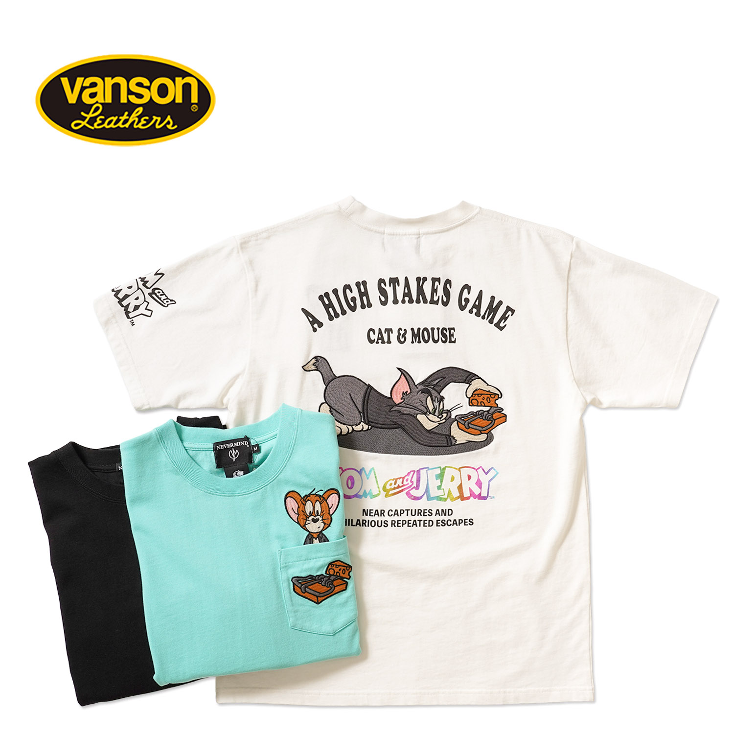 VANSON �Х󥽥� ȾµT�����  Tom and Jerry  "ŷ��ȾµT�����"  TJN-2612