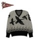 BELAFONTE �٥�ե����  �˥åȥ�������  RAGTIME WILD DUCK V NECK SWEATER (BLK x GRY)  BF-20-014-1