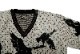 BELAFONTE �٥�ե����  �˥åȥ�������  RAGTIME WILD DUCK V NECK SWEATER (BLK x GRY)  BF-20-014-1