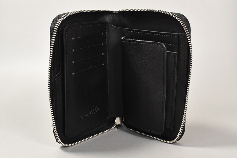 chapllin ����åץ�� �ߥɥ륦����å� ��ELEPHANT LEATHER MIDDLE WALLET�� BLACK CPW-RZM-EL