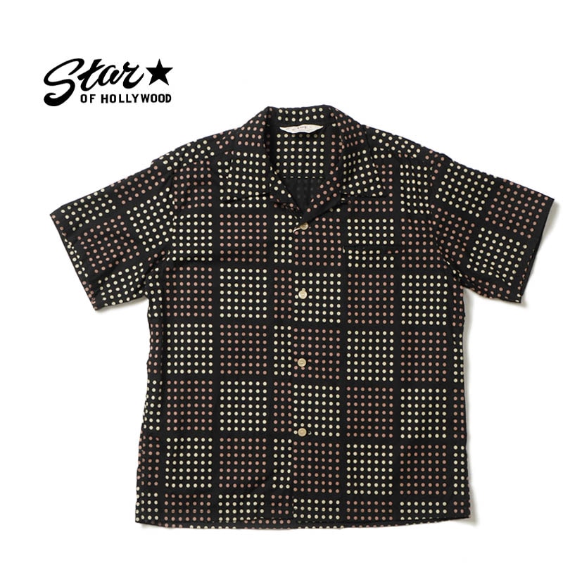 STAR OF HOLLYWOOD ���������֥ϥꥦ�å� Ⱦµ ����� TYPEWRITER COTTON OPEN SHIRT "POLKA DOT"  SH39495