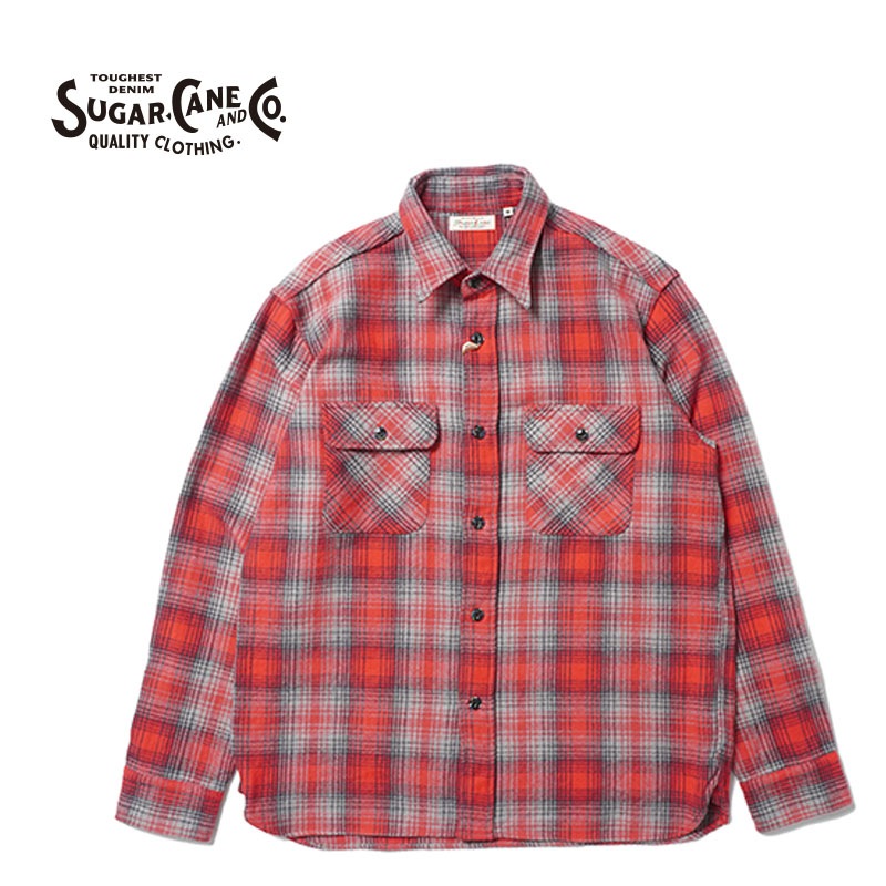 SUGAR CANE ���奬�������� Ĺµ ����� "FICTION ROMANCE HERRINGBONE TWILL CHECK WORK SHIRT"  SC29584