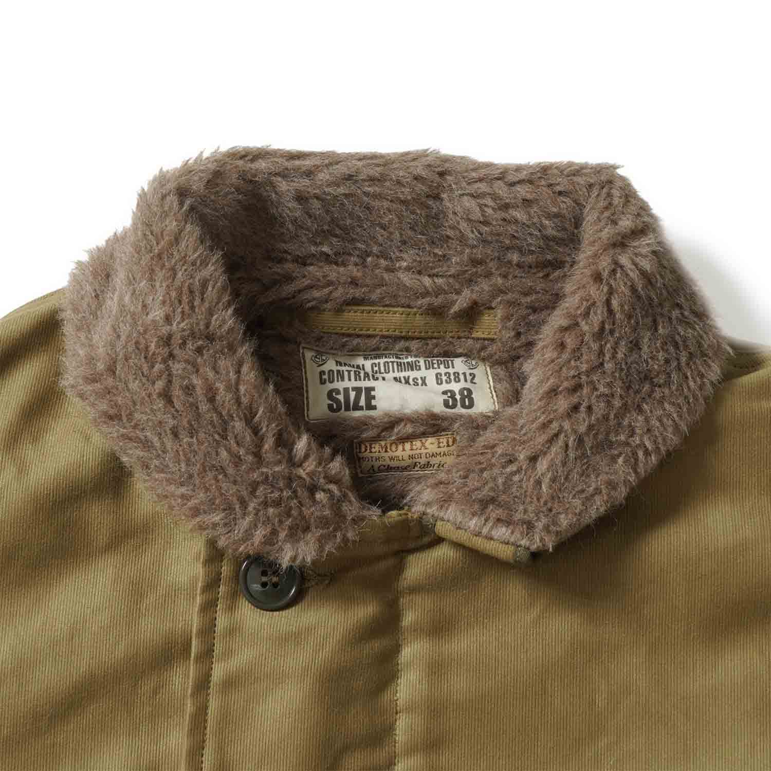 BUZZ RICKSON'S �Х��ꥯ���� N-1 ���㥱�å� Type N-1 Khaki "NAVY DEPARTMENT DEMOTEX-ED"  BR15345