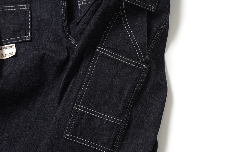 HEADLIGHT �إåɥ饤�� �����С�������  "11oz. BLUE DENIM LOW BACK OVERALLS"  HD42554