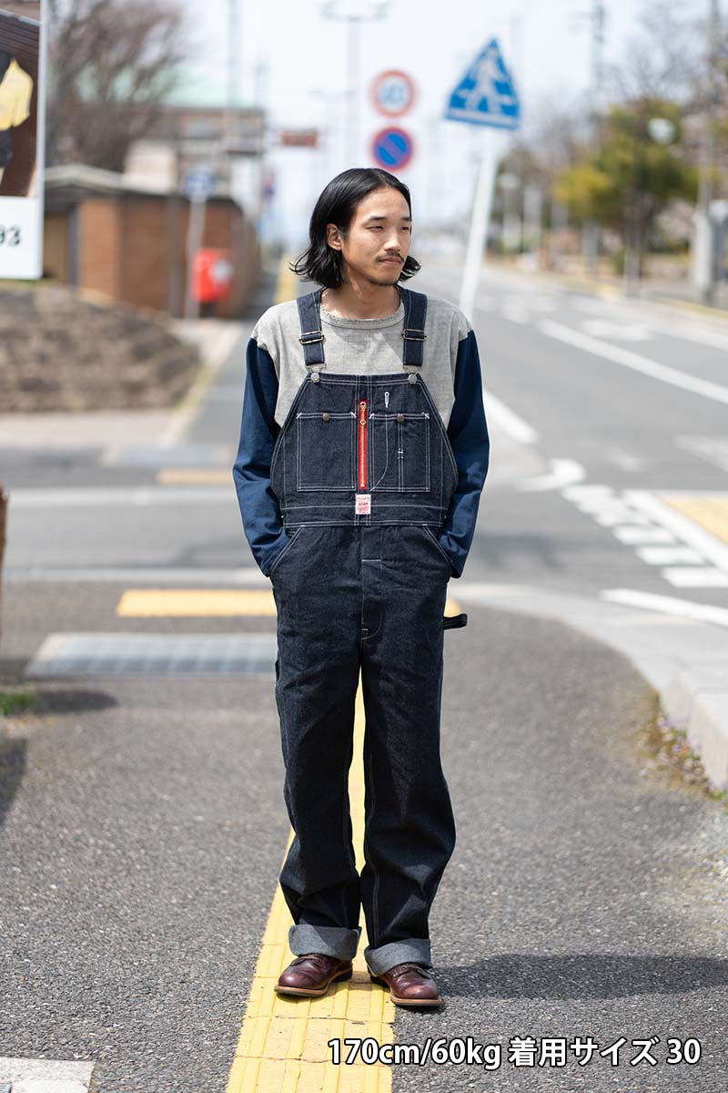 HEADLIGHT �إåɥ饤�� �����С�������  "11oz. BLUE DENIM LOW BACK OVERALLS"  HD42554