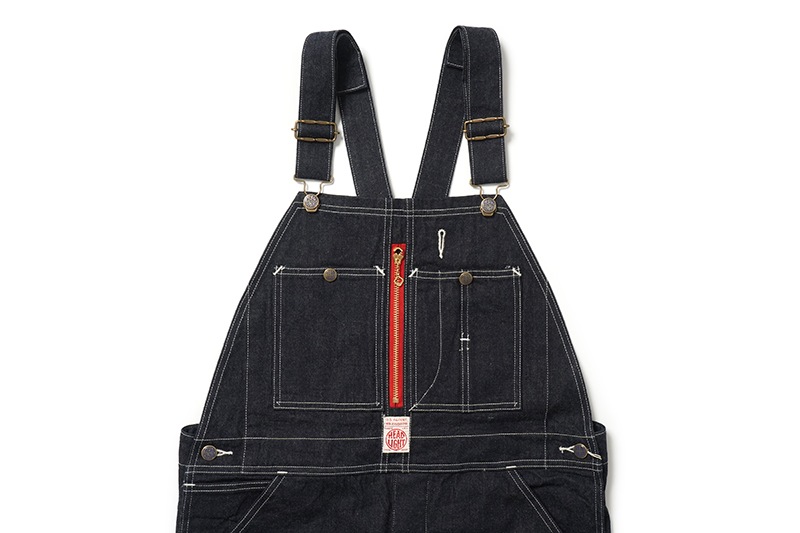 HEADLIGHT �إåɥ饤�� �����С�������  "11oz. BLUE DENIM LOW BACK OVERALLS"  HD42554