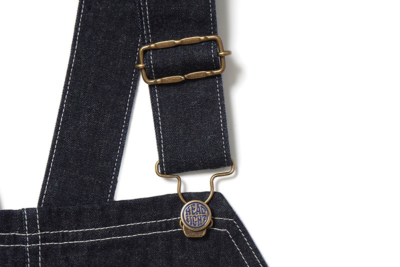 HEADLIGHT �إåɥ饤�� �����С�������  "11oz. BLUE DENIM LOW BACK OVERALLS"  HD42554