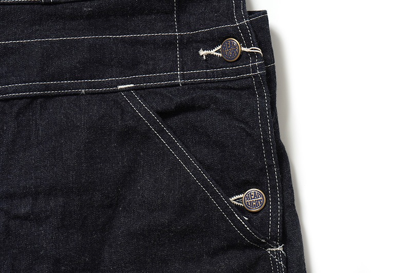 HEADLIGHT �إåɥ饤�� �����С�������  "11oz. BLUE DENIM LOW BACK OVERALLS"  HD42554