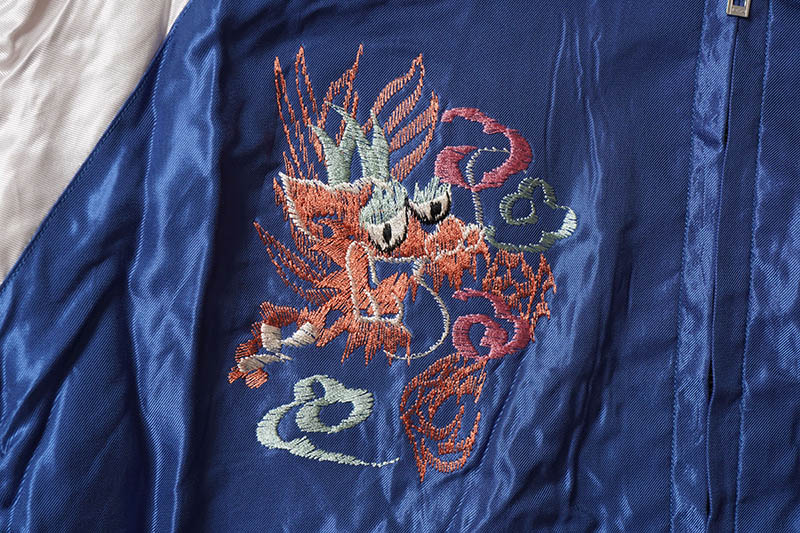 TAILOR TOYO �ơ��顼���� ��������� Early 1950s Style Acetate Souvenir Jacket ��JAPAN MAP�� �� ��GOLD DRAGON�� TT15542-119