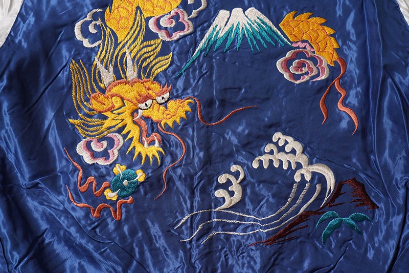 TAILOR TOYO �ơ��顼���� ��������� Early 1950s Style Acetate Souvenir Jacket ��JAPAN MAP�� �� ��GOLD DRAGON�� TT15542-119
