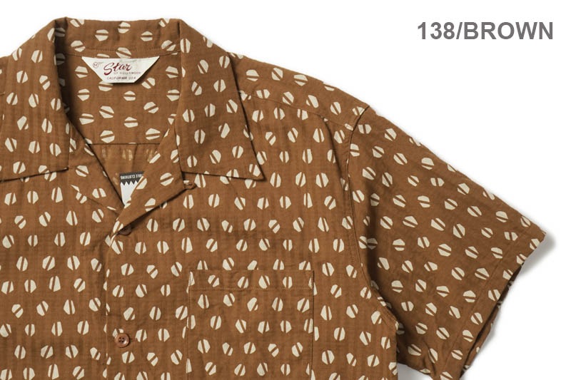 STAR OF HOLLYWOOD ���������֥ϥꥦ�å� Ⱦµ ����� DOBBY COTTON OPEN SHIRT "BLUE MOUNTAIN"  SH39498
