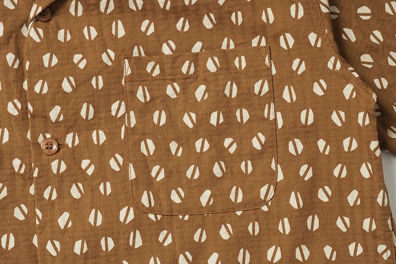 STAR OF HOLLYWOOD ���������֥ϥꥦ�å� Ⱦµ ����� DOBBY COTTON OPEN SHIRT "BLUE MOUNTAIN"  SH39498