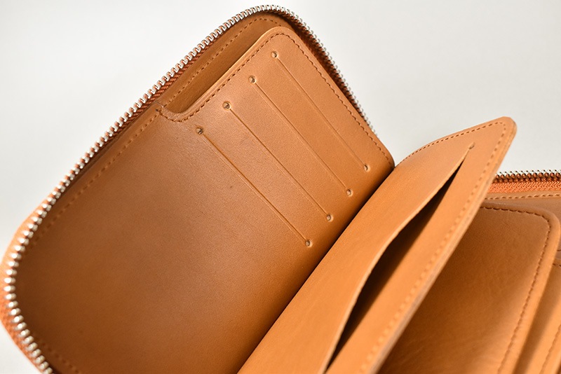 chapllin ����åץ�� �ߥɥ륦����å� ��ELEPHANT LEATHER MIDDLE WALLET�� GRAY/CAMEL CPW-RZM-EL