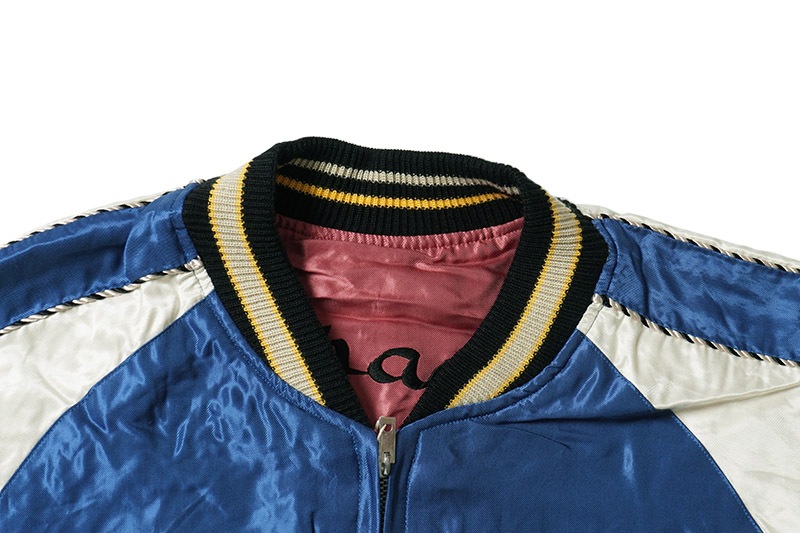 TAILOR TOYO ơ顼  Mid 1950s Style Acetate Souvenir Jacket ROARING TIGER  BLACK DRAGON TT15542-125