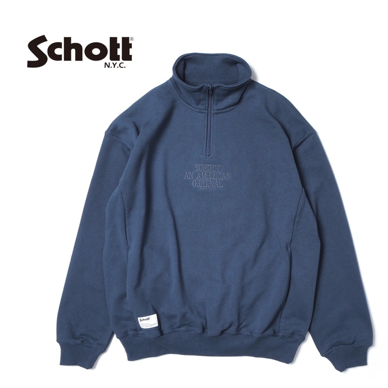 Schott ����å� �������å� "HALF ZIP SWEAT" 782-3232005