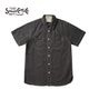 SUGAR CANE ���奬�������� Ⱦµ����� ��FICTION ROMANCE 8.5oz. BLACK WABASH STRIPE WORK SHIRT (SHORT SLEEVE)�� SC39702