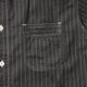 SUGAR CANE ���奬�������� Ⱦµ����� ��FICTION ROMANCE 8.5oz. BLACK WABASH STRIPE WORK SHIRT (SHORT SLEEVE)�� SC39702