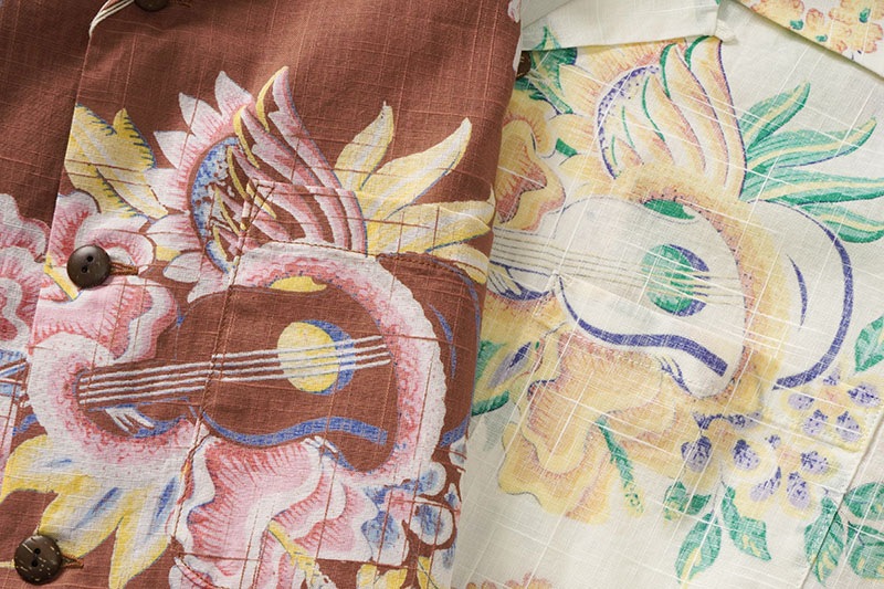 SUN SURF ���󥵡��� Ⱦµ �����ϥ���� COTTON �� LINEN OPEN SHIRT ��MACINTOSH UKULELE��  SS39283
