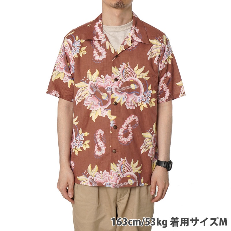 SUN SURF ���󥵡��� Ⱦµ �����ϥ���� COTTON �� LINEN OPEN SHIRT ��MACINTOSH UKULELE��  SS39283