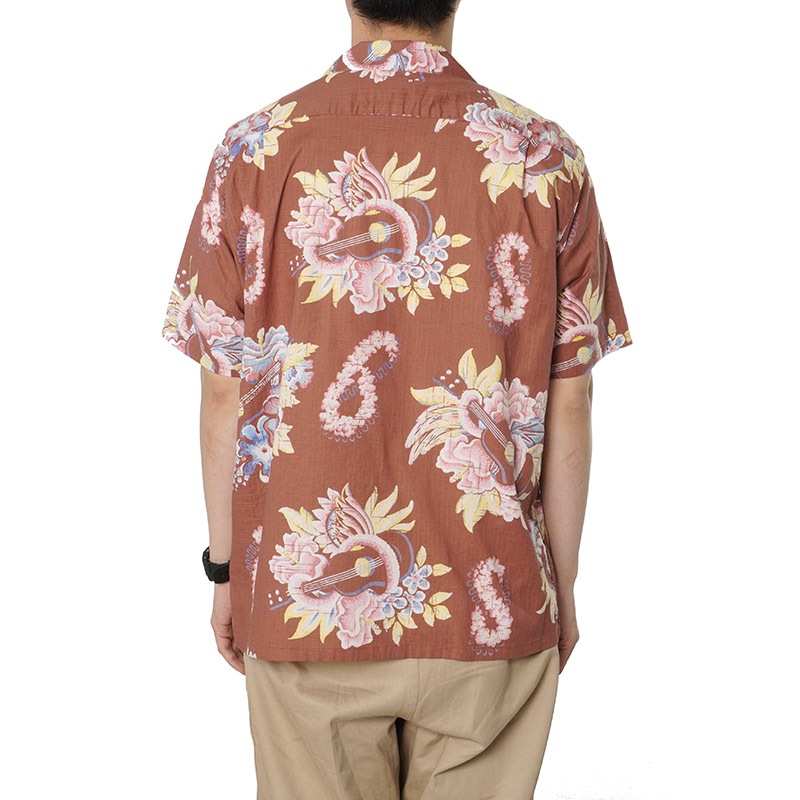 SUN SURF ���󥵡��� Ⱦµ �����ϥ���� COTTON �� LINEN OPEN SHIRT ��MACINTOSH UKULELE��  SS39283
