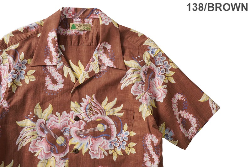 SUN SURF ���󥵡��� Ⱦµ �����ϥ���� COTTON �� LINEN OPEN SHIRT ��MACINTOSH UKULELE��  SS39283