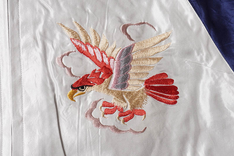 TAILOR TOYO ơ顼  Early 1950s Style Acetate Souvenir Jacket  RED EAGLE  TIGER HEAD  TT15542-190