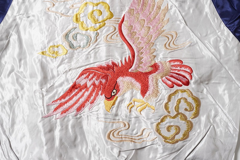 TAILOR TOYO ơ顼  Early 1950s Style Acetate Souvenir Jacket  RED EAGLE  TIGER HEAD  TT15542-190