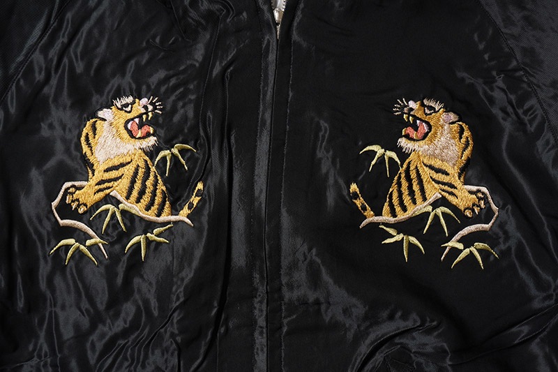 TAILOR TOYO ơ顼  Early 1950s Style Acetate Souvenir Jacket  RED EAGLE  TIGER HEAD  TT15542-190