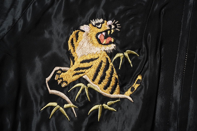 TAILOR TOYO ơ顼  Early 1950s Style Acetate Souvenir Jacket  RED EAGLE  TIGER HEAD  TT15542-190