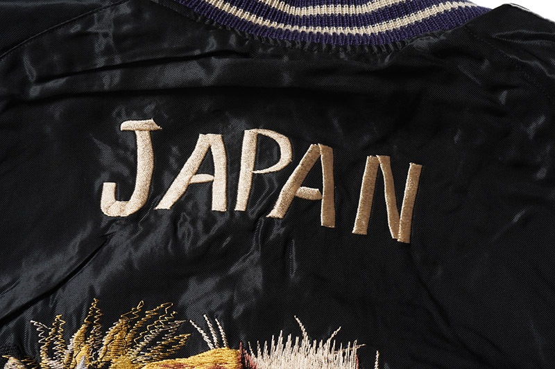 TAILOR TOYO ơ顼  Early 1950s Style Acetate Souvenir Jacket  RED EAGLE  TIGER HEAD  TT15542-190