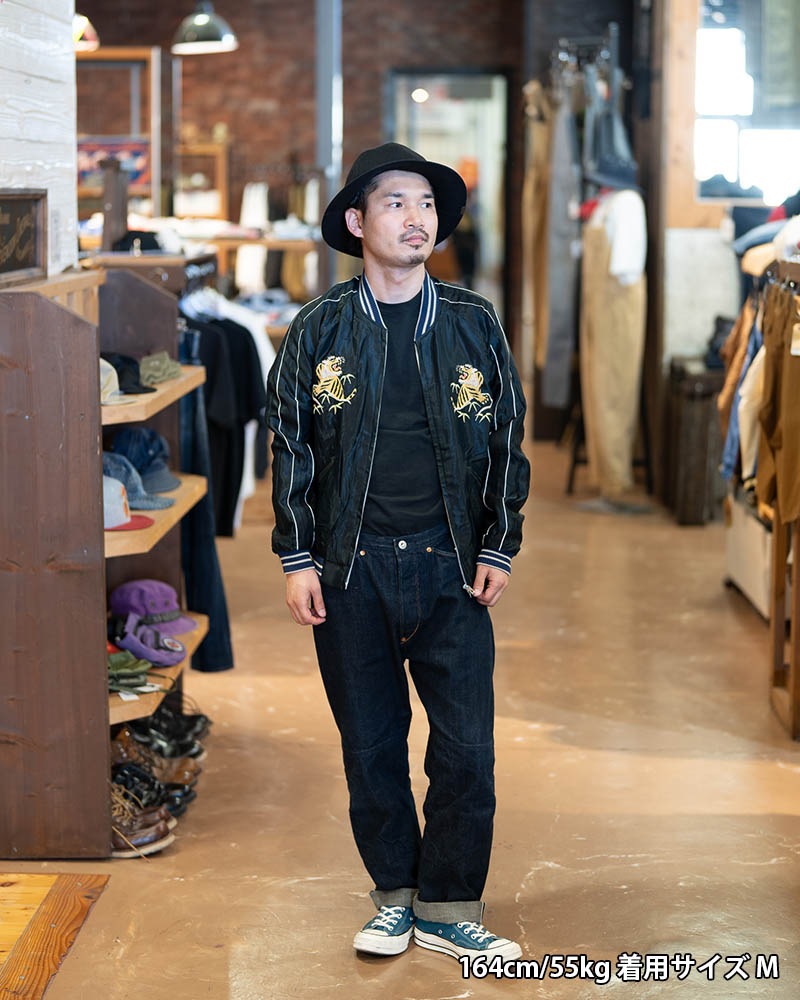 TAILOR TOYO ơ顼  Early 1950s Style Acetate Souvenir Jacket  RED EAGLE  TIGER HEAD  TT15542-190