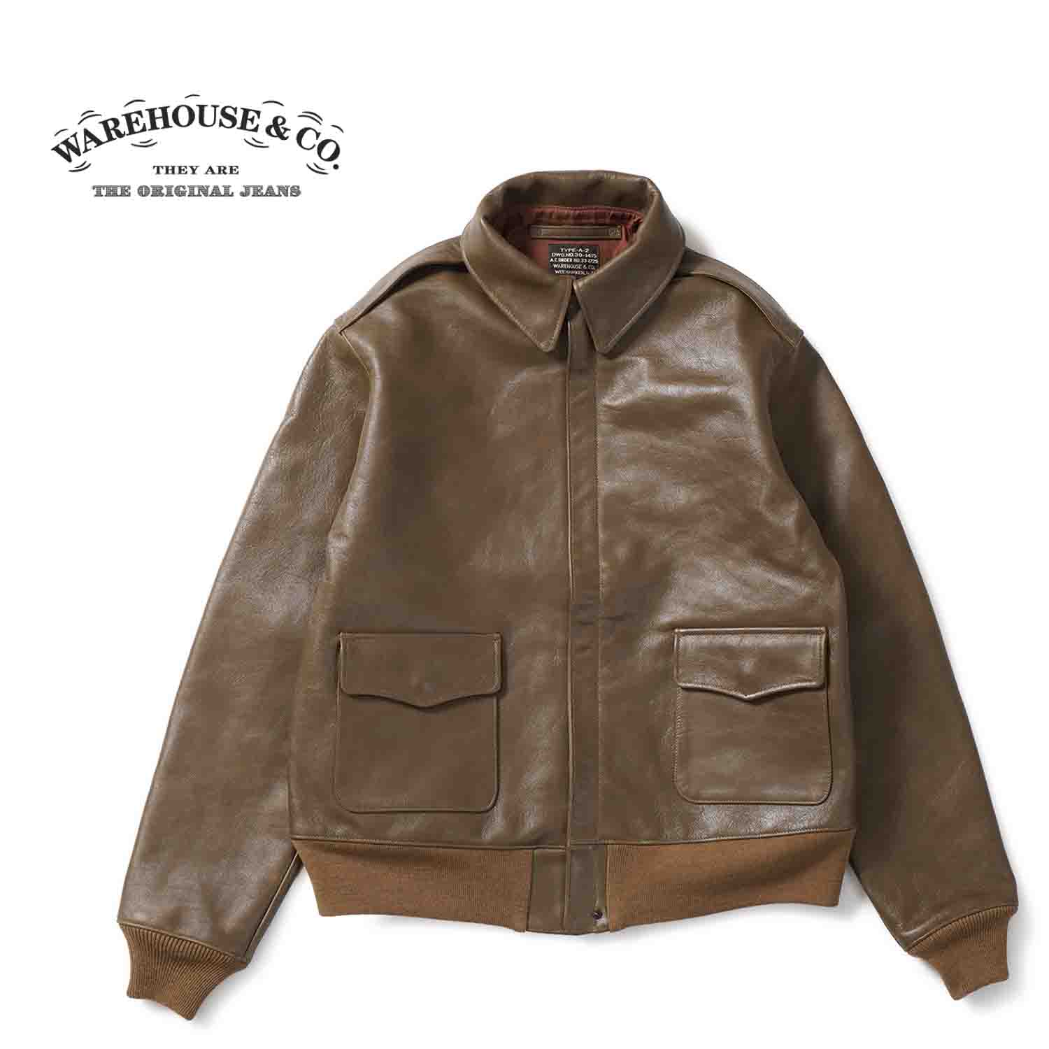 WAREHOUSE �������ϥ��� ���㥱�å� A-2  Lot 2232  "WERBER LEATHER COAT CO. TYPE A-2 JACKET ORDER NO.33-1729"  2232 (25SS)