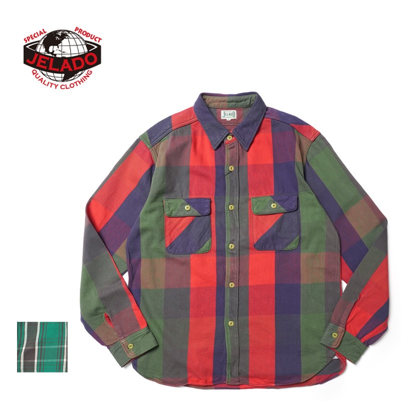 JELADO 顼  Ĺµ  Unionworkers Shirt Regular Over Sea JP82128