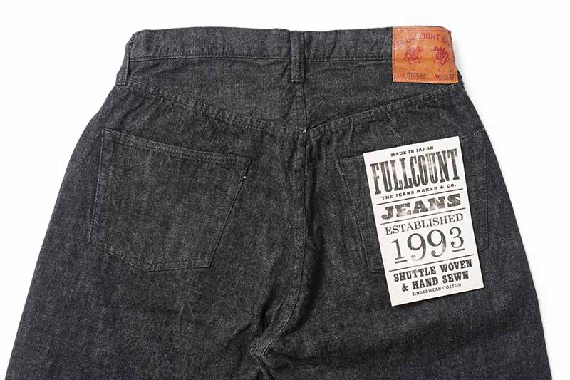 FULLCOUNT ե륫 ѥ Wide Black Selvedge Denim  0105BK