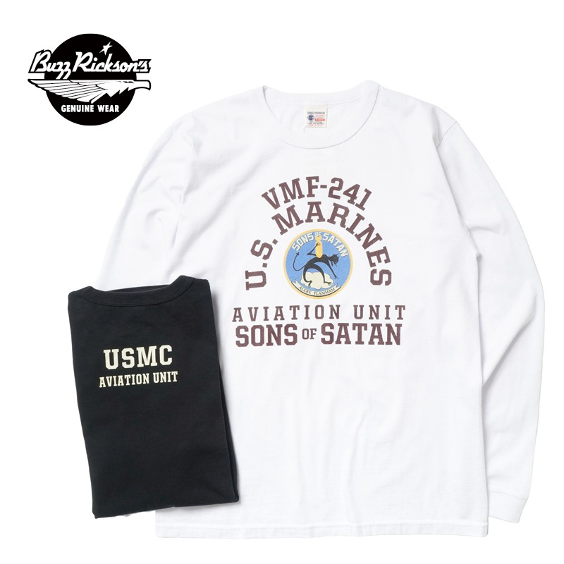 BUZZ RICKSON'S �Х��ꥯ���� Ĺµ T����� ��L/S T-SHIRT VMF-241 SONS��  BR69627