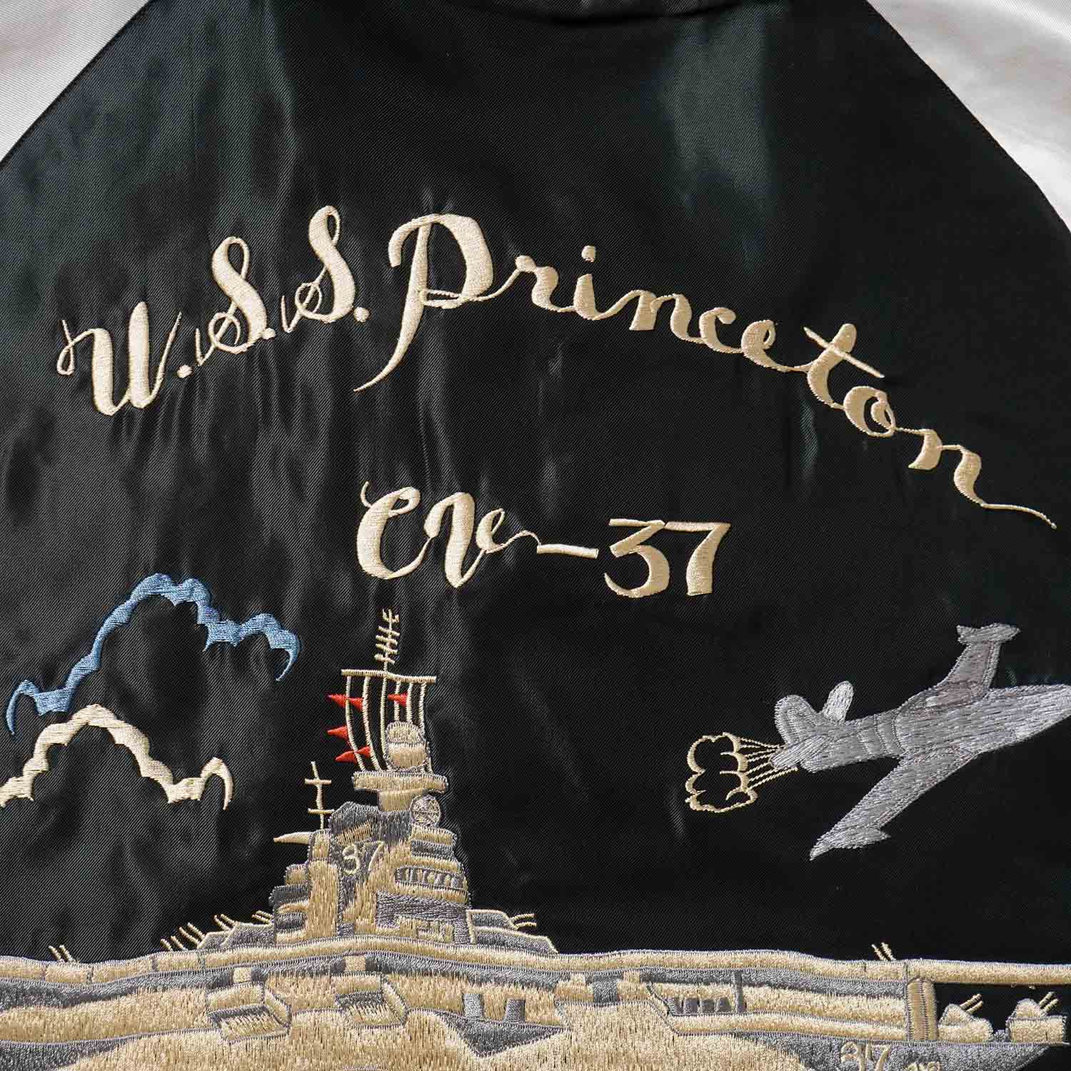 TAILOR TOYO �ơ��顼���Ρ����������Early 1950s Style Acetate Souvenir Jacket   ��USS PRINCETON�� �� ��MAIKO��  TT15877-219