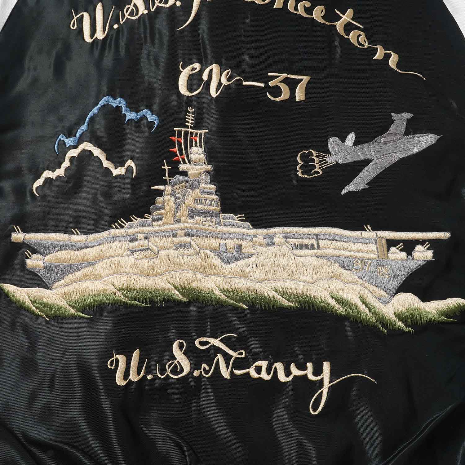 TAILOR TOYO �ơ��顼���Ρ����������Early 1950s Style Acetate Souvenir Jacket   ��USS PRINCETON�� �� ��MAIKO��  TT15877-219