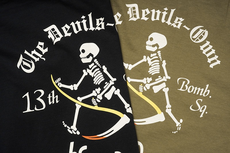 BUZZ RICKSON'S �Х��ꥯ���� Ĺµ T����� ��L/S T-SHIRT 13th BOMB.SQ.THE GRIM REAPERS��  BR69628