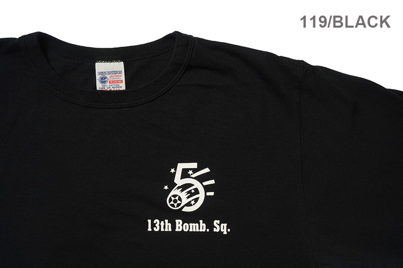 BUZZ RICKSON'S �Х��ꥯ���� Ĺµ T����� ��L/S T-SHIRT 13th BOMB.SQ.THE GRIM REAPERS��  BR69628