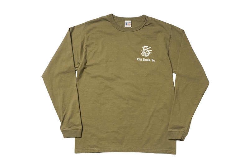 BUZZ RICKSON'S �Х��ꥯ���� Ĺµ T����� ��L/S T-SHIRT 13th BOMB.SQ.THE GRIM REAPERS��  BR69628