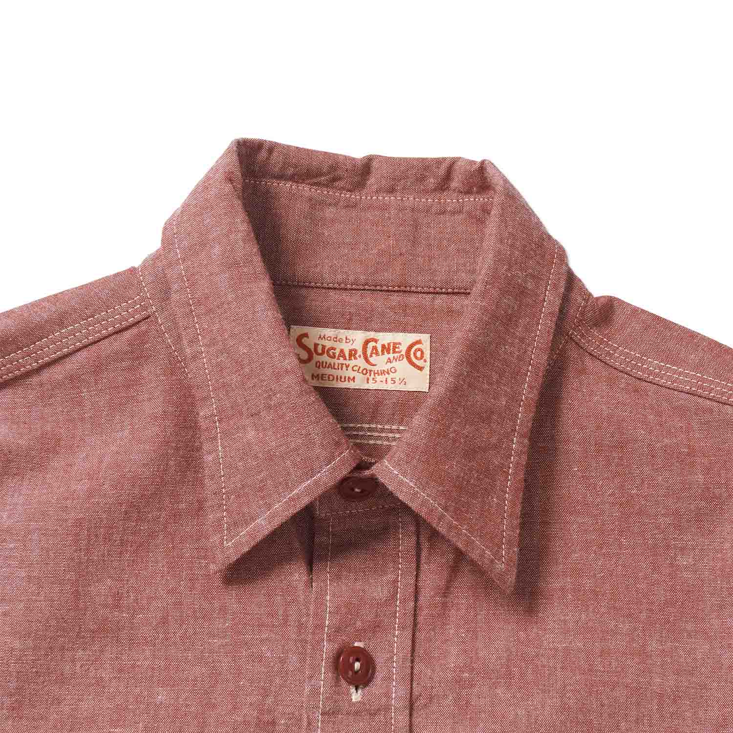 SUGAR CANE ���奬�������� Ĺµ ����� "RED CHAMBRAY WORK SHIRT"(LONG SLEEVE)  SC29682
