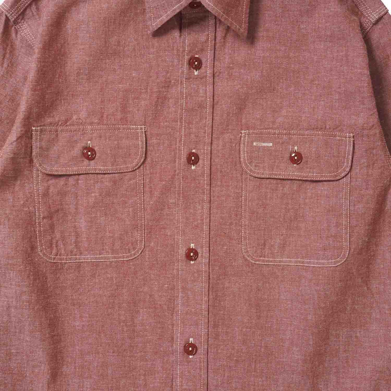 SUGAR CANE ���奬�������� Ĺµ ����� "RED CHAMBRAY WORK SHIRT"(LONG SLEEVE)  SC29682