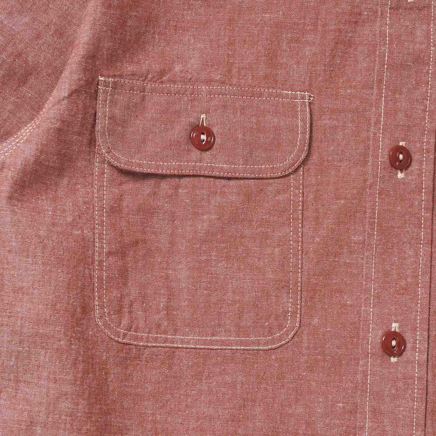 SUGAR CANE ���奬�������� Ĺµ ����� "RED CHAMBRAY WORK SHIRT"(LONG SLEEVE)  SC29682
