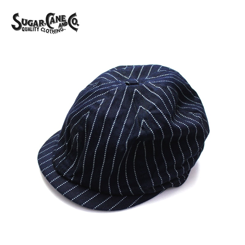 SUGAR CANE 奬  ˹ å  "9oz. WABASH STRIPE APPLEJACK CAP" SC02070